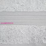 Aura minőségi törölköző egyiptomi pamutból és modálból Ezüst 50x90 cm