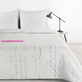   Blink1 mikroszálas ágytakaró ezüst fényű mintával Fehér 200x220 cm
