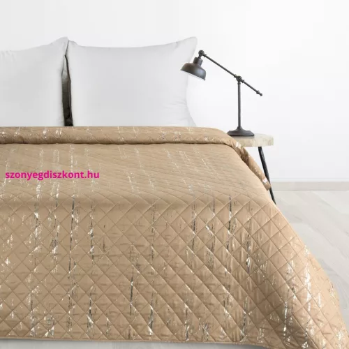Blink1 mikroszálas ágytakaró ezüst fényű mintával Bézs 200x220 cm