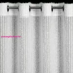 Selma Eva Minge függöny Fehér 135x250 cm