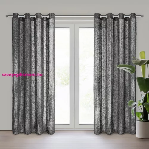 Selma Eva Minge függöny Fekete 135x250 cm