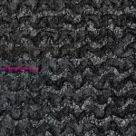 Tiffany Eva Minge függöny Fekete 135x250 cm