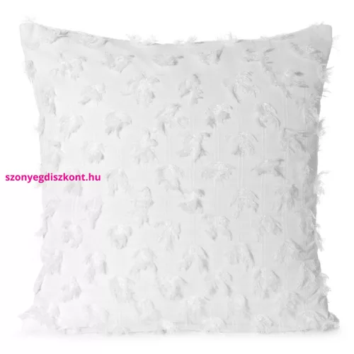 Aurelia mohér díszes párnahuzat sifon anyagból Fehér 45x45 cm