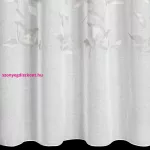 Estella díszes fényáteresztő függöny Fehér 140x250 cm