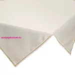 Lace csipkés peremű elegáns asztalterítő Krémszín 85x85 cm
