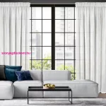 Astra mintás dekor függöny Fehér 140x270 cm