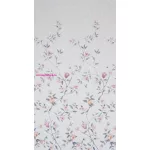 Antea tavaszi virágos dekor függöny Fehér 140x250 cm