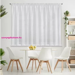   Rebecca fényáteresztő függöny finom esőszerkezettel Fehér 400x150 cm