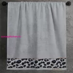 Eva22 minőségi pamut törölköző Ezüst 70x140 cm