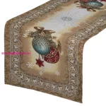 Gobelin karácsonyi terítő karácsonyfadíszes Arany 40x100 cm +/-5%