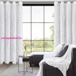 Aurora Eva Minge fehér design függöny 140x250 cm