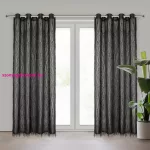 Aurora Eva Minge fekete design függöny 140x250 cm