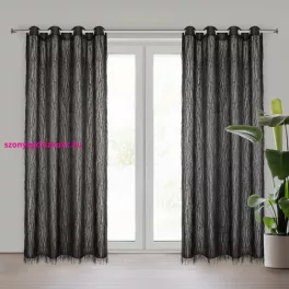 Aurora Eva Minge fekete design függöny 140x250 cm