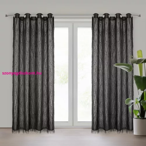 Aurora Eva Minge fekete design függöny 140x250 cm