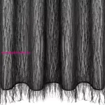 Aurora Eva Minge fekete design függöny 140x250 cm