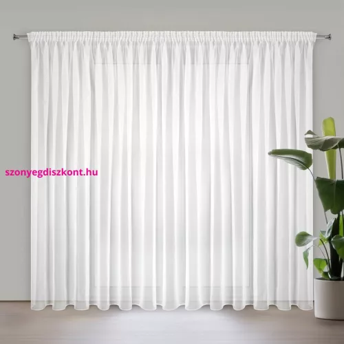 Lucy voile függöny Fehér 400x300 cm