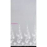 Julia függöny hímzett virágokkal és gyöngyökkel Fehér 140x250 cm