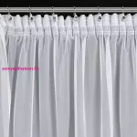 Loris díszes fényáteresztő függöny Fehér 140x270 cm