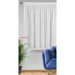Arleta függöny finom fényű sifon szövetből Fehér 295x160 cm