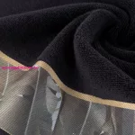 Eva17 minőségi pamut törölköző Fekete 70x140 cm