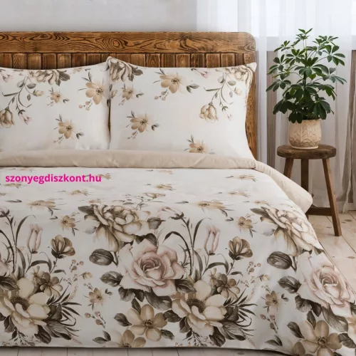 Spring41 pamut-szatén ágyneműhuzat Krémszín 220x200 cm - 70x80 cm 2db