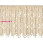 Moly csipkés vitrázs függöny Világosbézs 60x150 cm