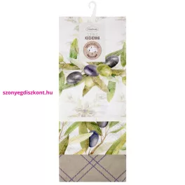 Olive 3db-os pamut konyharuha szett Natúr 50x75 cm