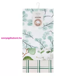 Clover 3db-os pamut konyharuha szett Natúr 50x75 cm