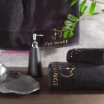 Gaja Eva Minge 3Db-os pamut törölköző szett Fekete