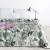 Davos2 bársony ágytakaró egzotikus levélmintával Zöld 220x240 cm