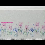 Dolorez írisz mintás vitrázs függöny Fehér 60x150 cm