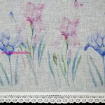 Dolorez írisz mintás vitrázs függöny Fehér 60x150 cm