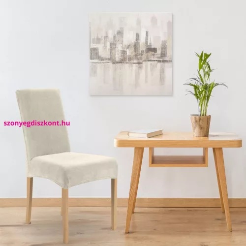 Víztaszító bársony székhuzat 04 Krémszín 35x55x30 cm