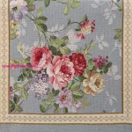 Gobelin terítő nyári virágokkal Szürke 40x100 cm +/-5%