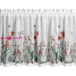 Amarílisz mintás modern vitrázs függöny Fehér 60x150 cm