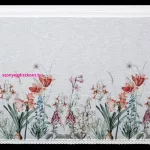 Amarílisz mintás modern vitrázs függöny Fehér 90x150 cm