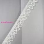 Caroline díszes fényáteresztő függöny Fehér 400x250 cm