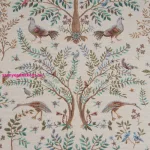 William morris ihlette gobelin asztalterítő Natúr 140x240 cm +/-5%