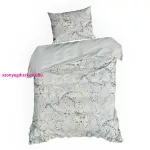 Spring72 pamut-szatén ágyneműhuzat Világos acélszürke 140x200 cm - 70x80 cm 1db