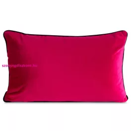 Gaja3 téglalap alakú bársony díszpárna Magenta 30x50 cm