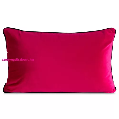 Gaja3 téglalap alakú bársony díszpárna Magenta 30x50 cm
