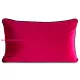 Gaja3 téglalap alakú bársony díszpárna Magenta 30x50 cm
