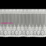 Nira vitrázs függöny Krémszín 40x150 cm