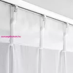 Loreta díszes fényáteresztő függöny Fehér 80x270 cm