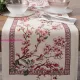 Gobelin asztalterítő japán cseresznyevirágokkal Natúr 45x140 cm +/-5%