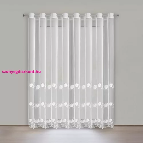 Leti fényáteresztő függöny Fehér 350x250 cm