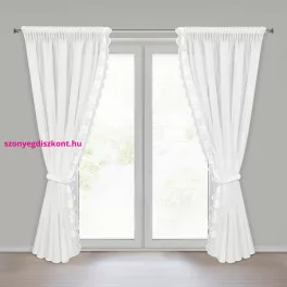 Leti dekor függöny szett Fehér 140x270 cm 2db