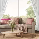 Leti dekor függöny szett Fehér 140x270 cm 2db