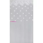Diana díszes fényáteresztő függöny Fehér 350x160 cm