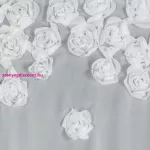 Diana díszes fényáteresztő függöny Fehér 350x160 cm